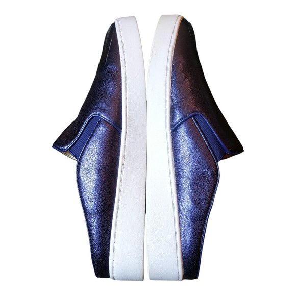 VIONIC Purple Metallic Leather Sneakers Slip On Dakota Mules Size 10 US runs WD - Picture 3 of 11